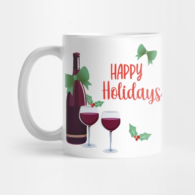 Happy Holidays with Wine by SWON Design